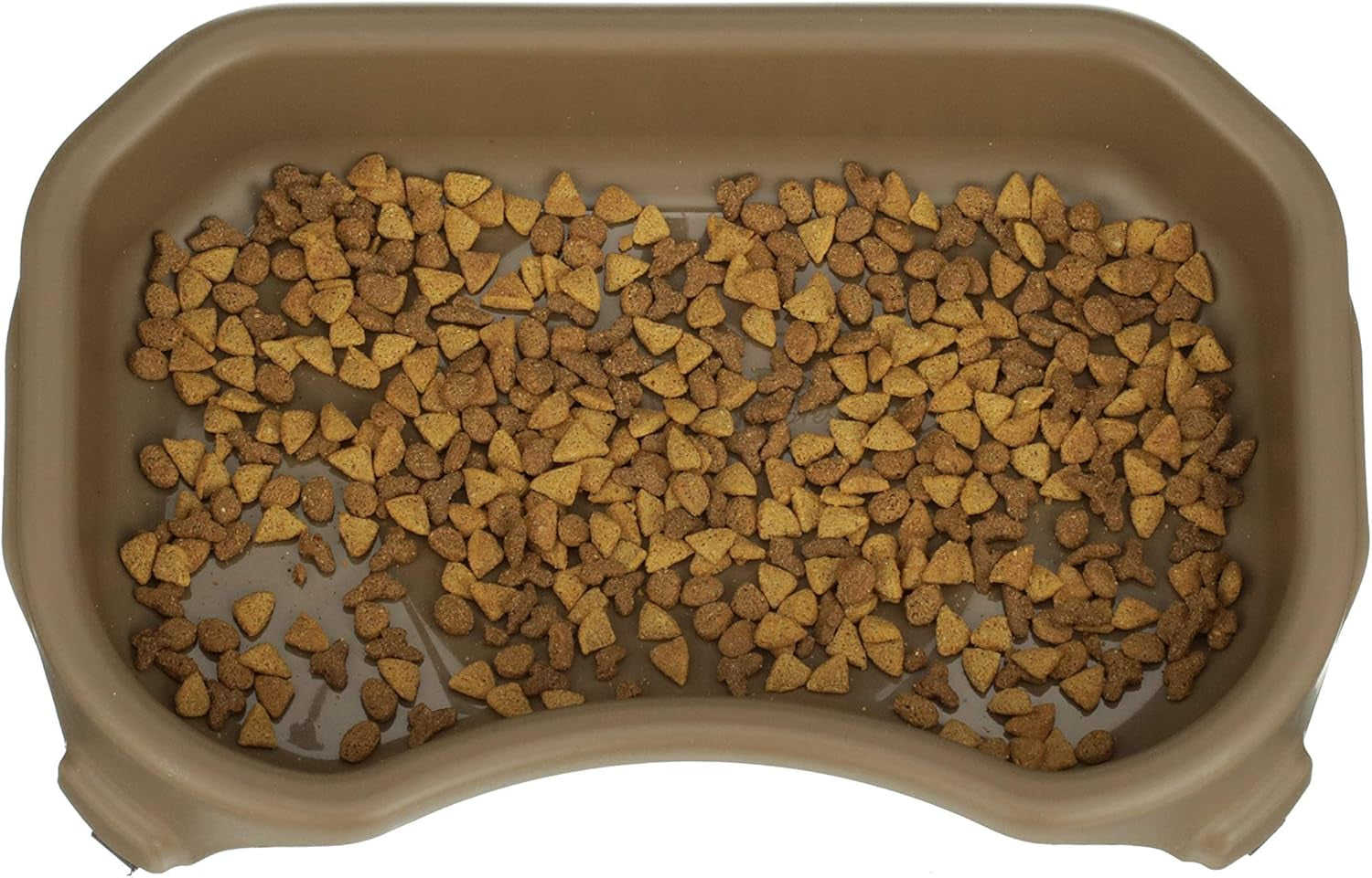 Big Bowl - Extra Large Bowl for Cats or Small Dogs - Large Surface Area (6 Cups Capacity, Champagne)