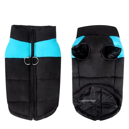 Waterproof Warm Dog Clothes Pet Coat Winter Vest Padded Zipper Jacket Dog Clothing for Small Medium Big Dogs Outfit