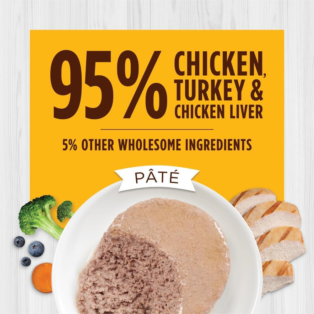 Original Pate Wet Cat Food, Grain Free Recipe - Real Chicken, 3 Oz. Cans (Pack of 24)