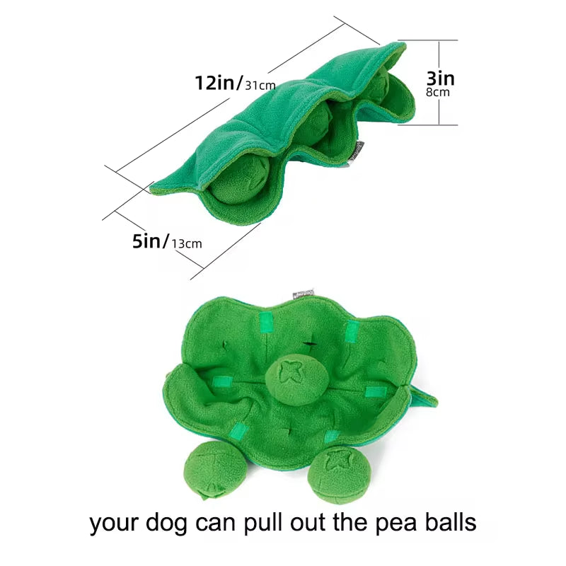 Sniffing Dog Toy Squeaky Plush Treat Dispenser IQ Puzzle Toys Stress Reliever Interactive Ball Dog Snuffle Bowl Puppy Chew Toy