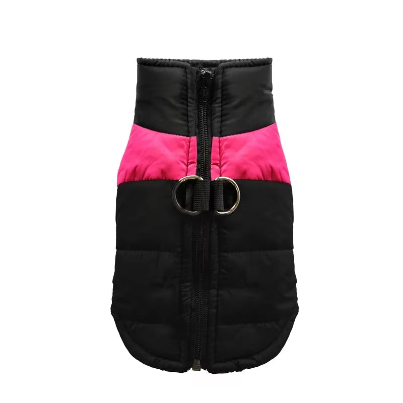 Waterproof Warm Dog Clothes Pet Coat Winter Vest Padded Zipper Jacket Dog Clothing for Small Medium Big Dogs Outfit