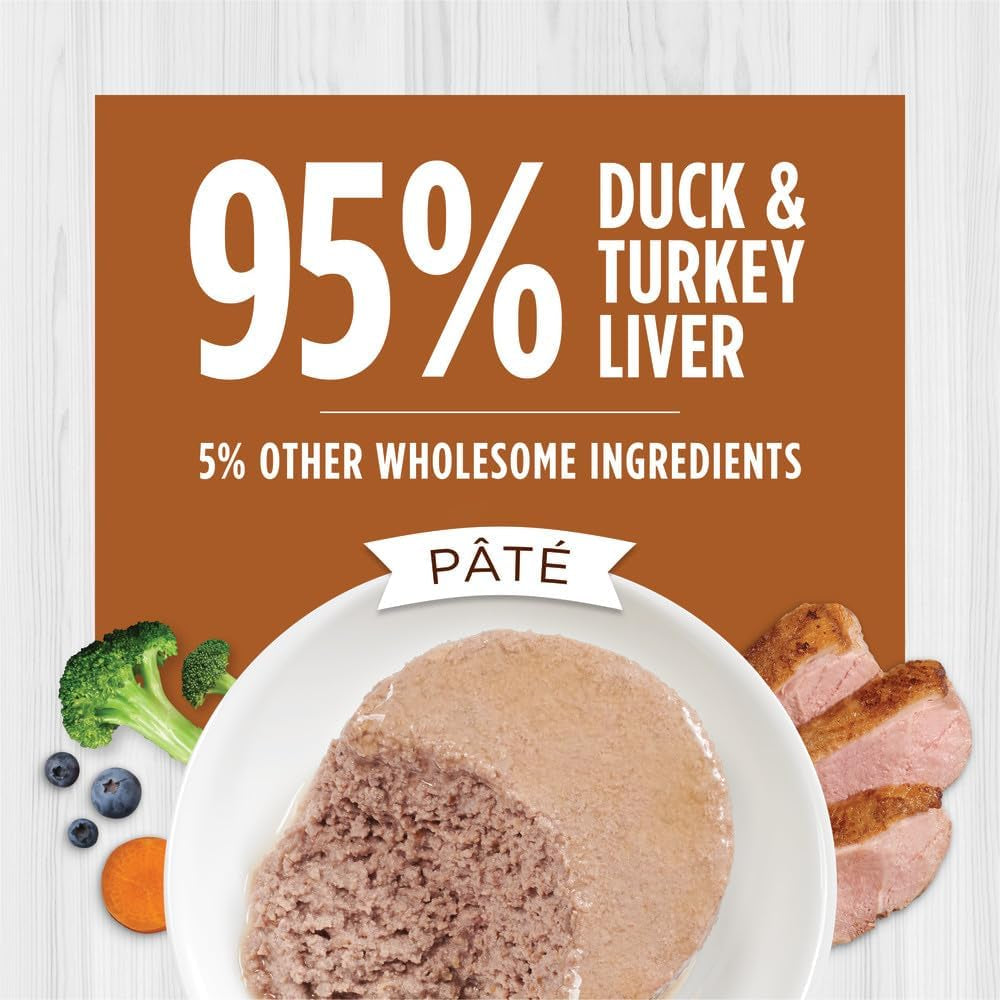 Original Pate Wet Cat Food, Grain Free Recipe - Real Duck, 5.5 Oz. Cans (Pack of 12)