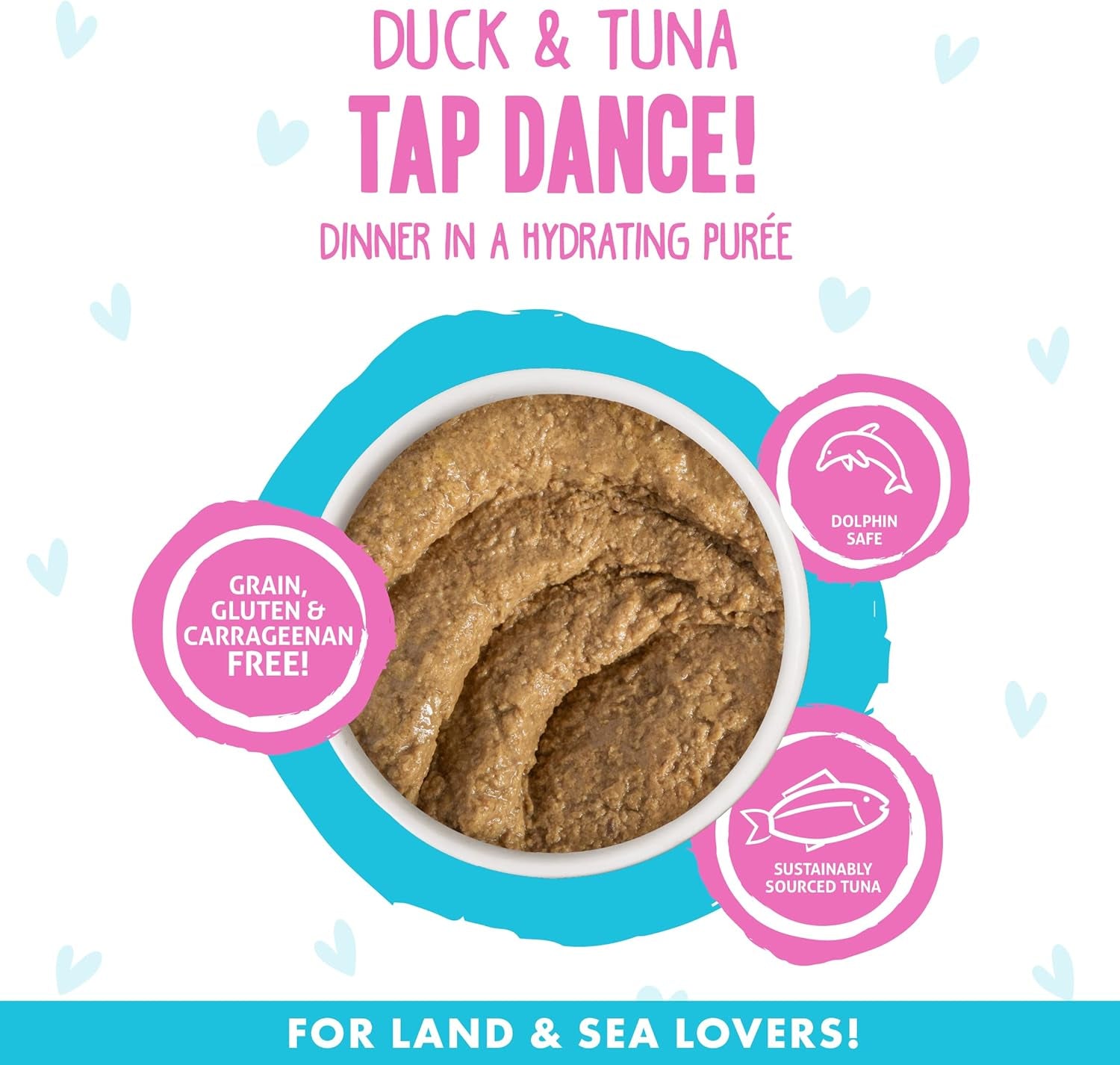 B.F.F. Play - Best Feline Friend Paté Lovers, Aw Yeah!, Duck & Tuna Tap Dance with Duck & Tuna, 3Oz Pouch (Pack of 12)