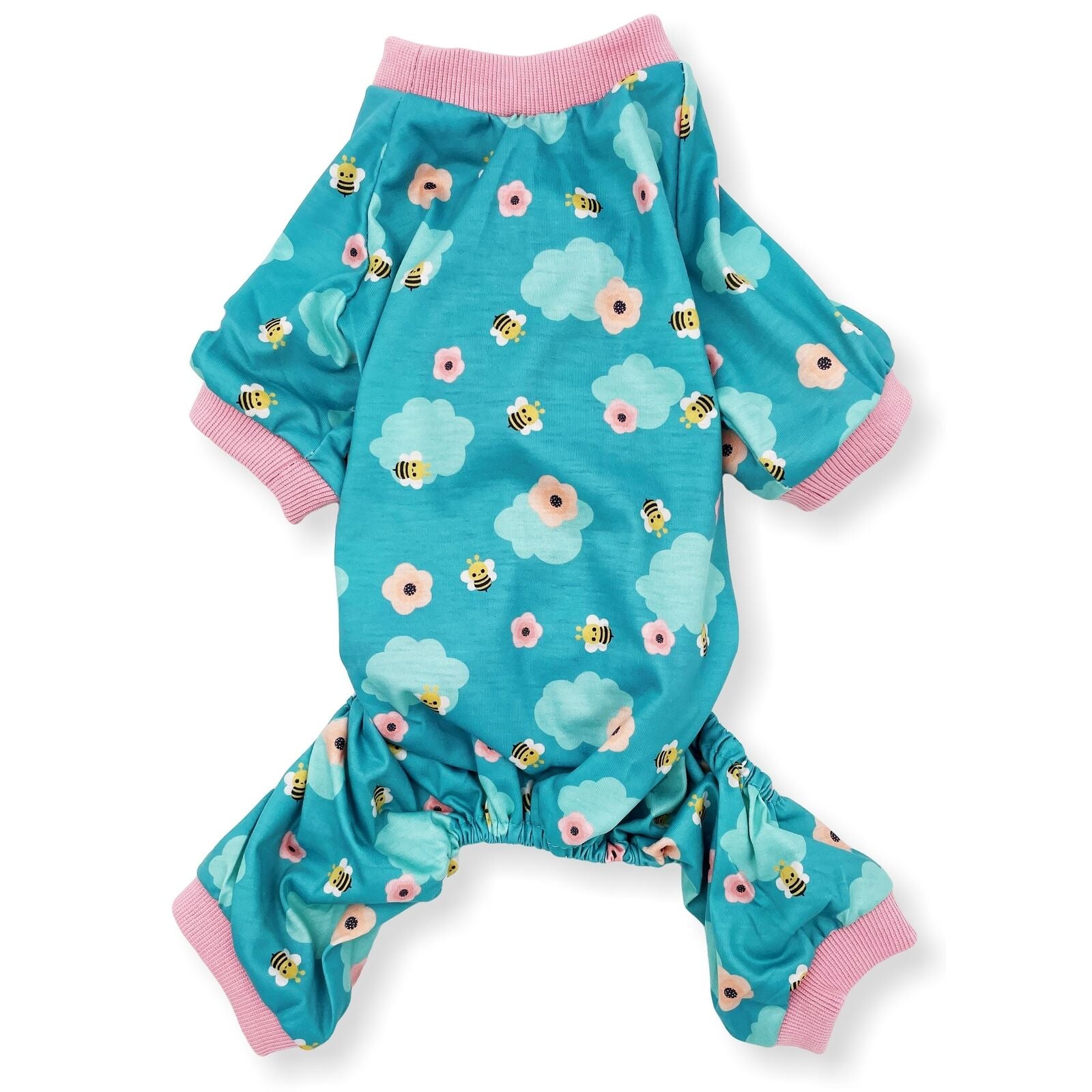 COTTON Blend Dog Pajamas Jumpsuit Soft Cute Pet Clothes Small Medium Pet XXS - L