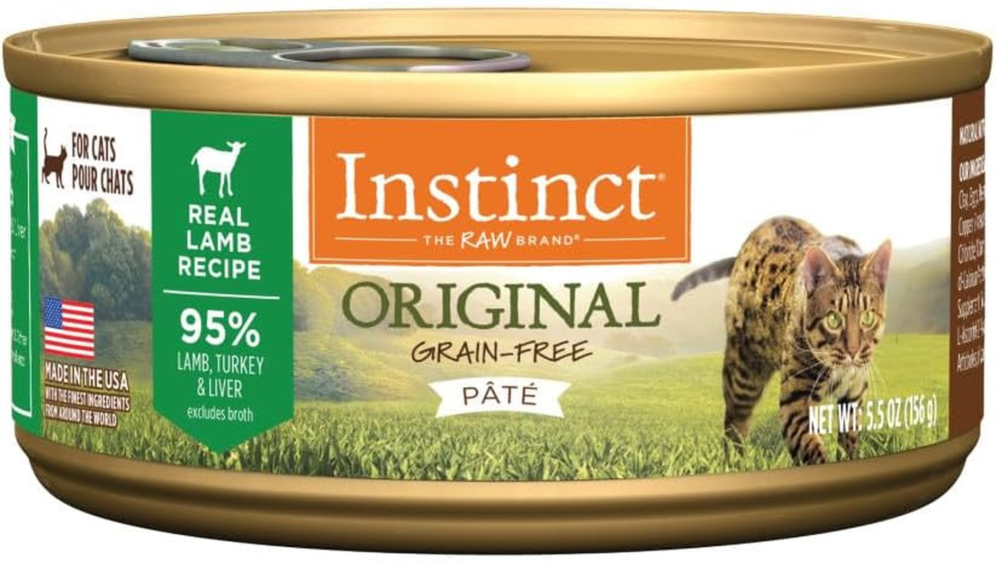 Original Grain Free Real Lamb Recipe Natural Wet Canned Cat Food by , 5.5 Ounce (Pack of 12)