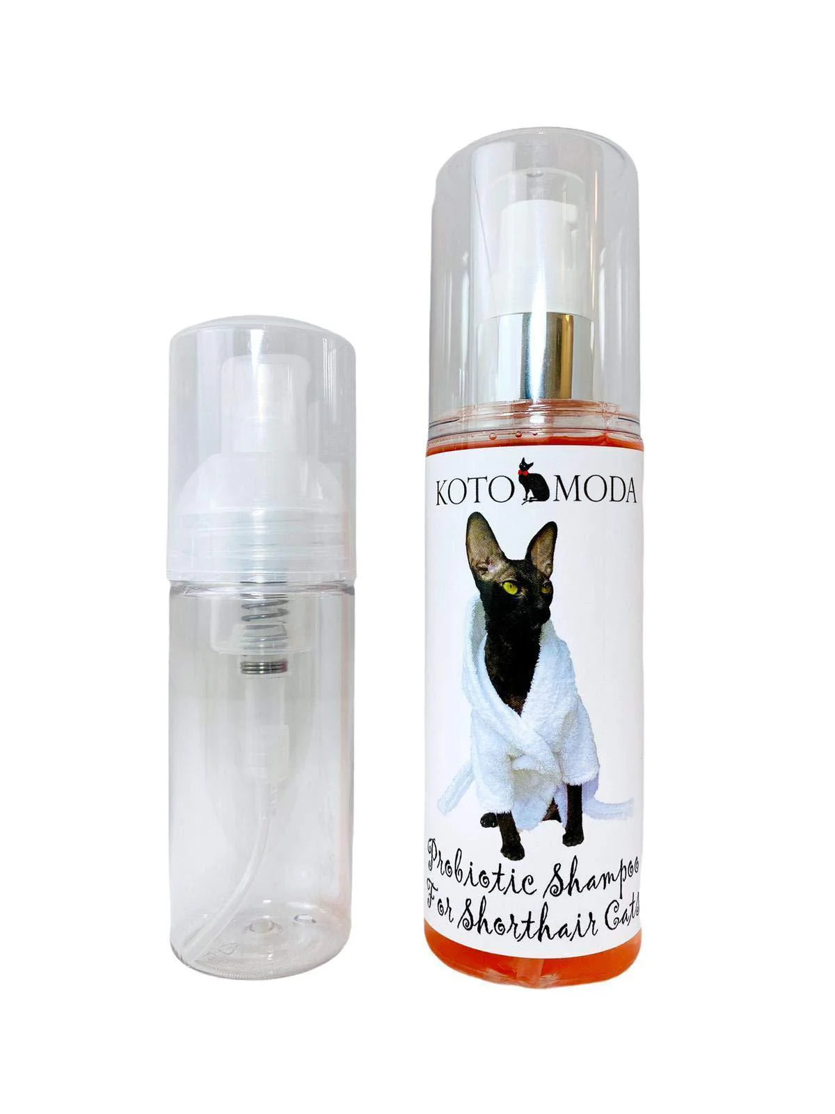 Probiotic Shampoo for Shorthair Cats 120 Ml with Foam Pump Cornish Rex Devon Rex