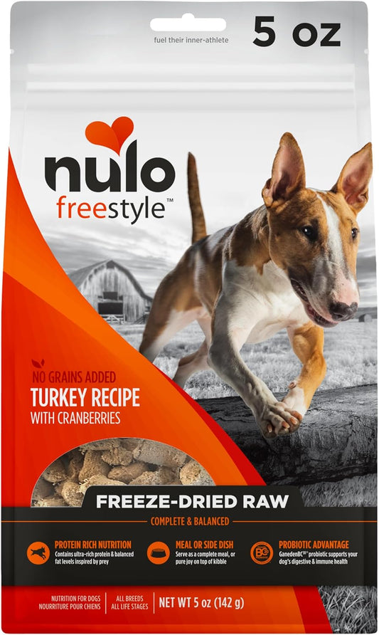 Freestyle Freeze-Dried Raw, Ultra-Rich Grain-Free Dry Dog Food for All Breeds and Life Stages with BC30 Probiotic for Digestive and Immune Health