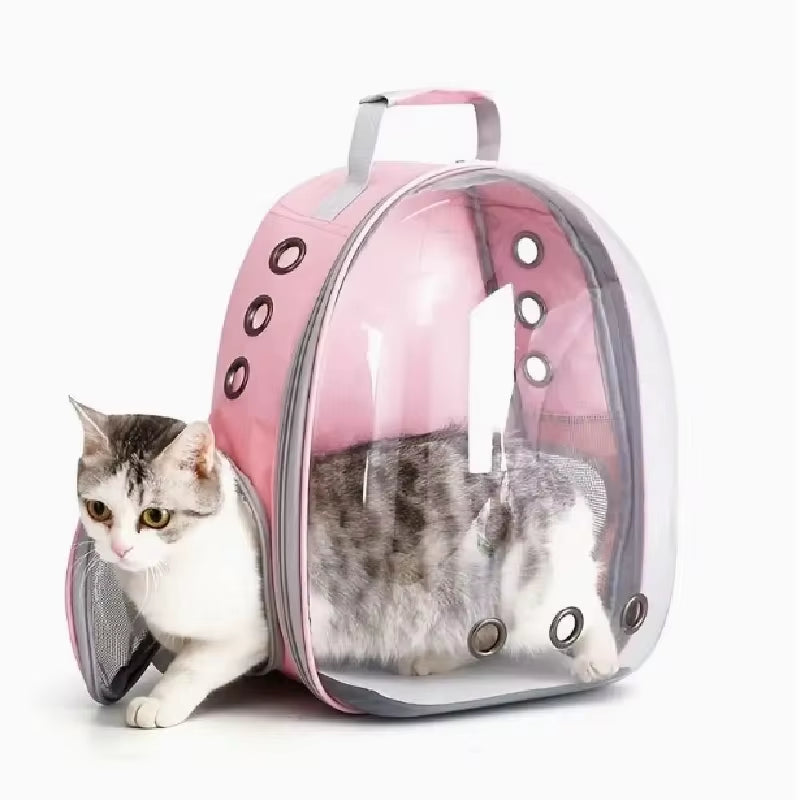 Astronaut Window Dog Cat Carrier Breathable Transparent Backpack Pet Travel Bag