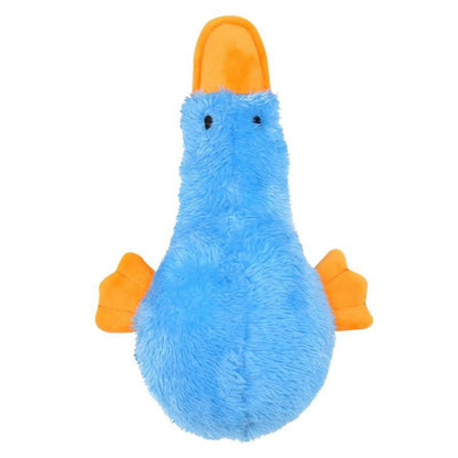 Dog Plush Squeak Toys Stuffed Puppy Chew Toy Pet Supplies Duck-Shape Toy