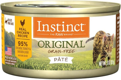 Original Pate Wet Cat Food, Grain Free Recipe - Real Chicken, 3 Oz. Cans (Pack of 24)