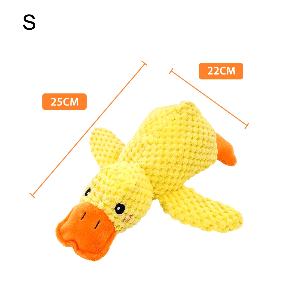 Duck Shape Dog Toy Quacking Pet Toys for Small Large Dog Cat Durable Puppy Molar Chew Toy Fun Interactive Plaything Dog Supplies