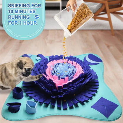 Snuffle Mat for Dogs Cats 25X25 Inch Dog Snuffle Mat Interactive Toys Mat