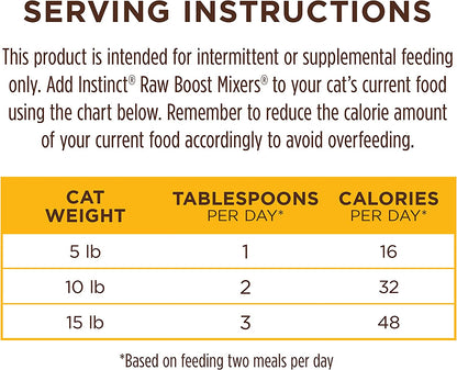 Raw Boost Mixers Freeze Dried Raw Cat Food Topper, Grain Free Cat Food Topper 6 Ounce (Pack of 1)