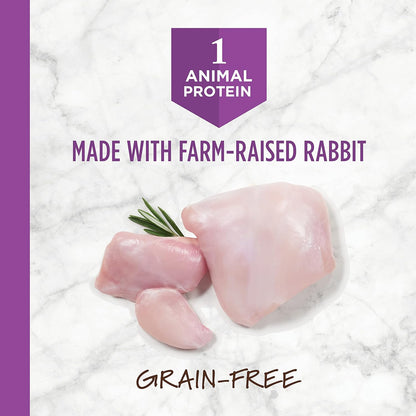 Limited Ingredient Diet, Natural Dry Cat Food, Grain Free Recipe - Real Rabbit, 4.5 Lb. Bag