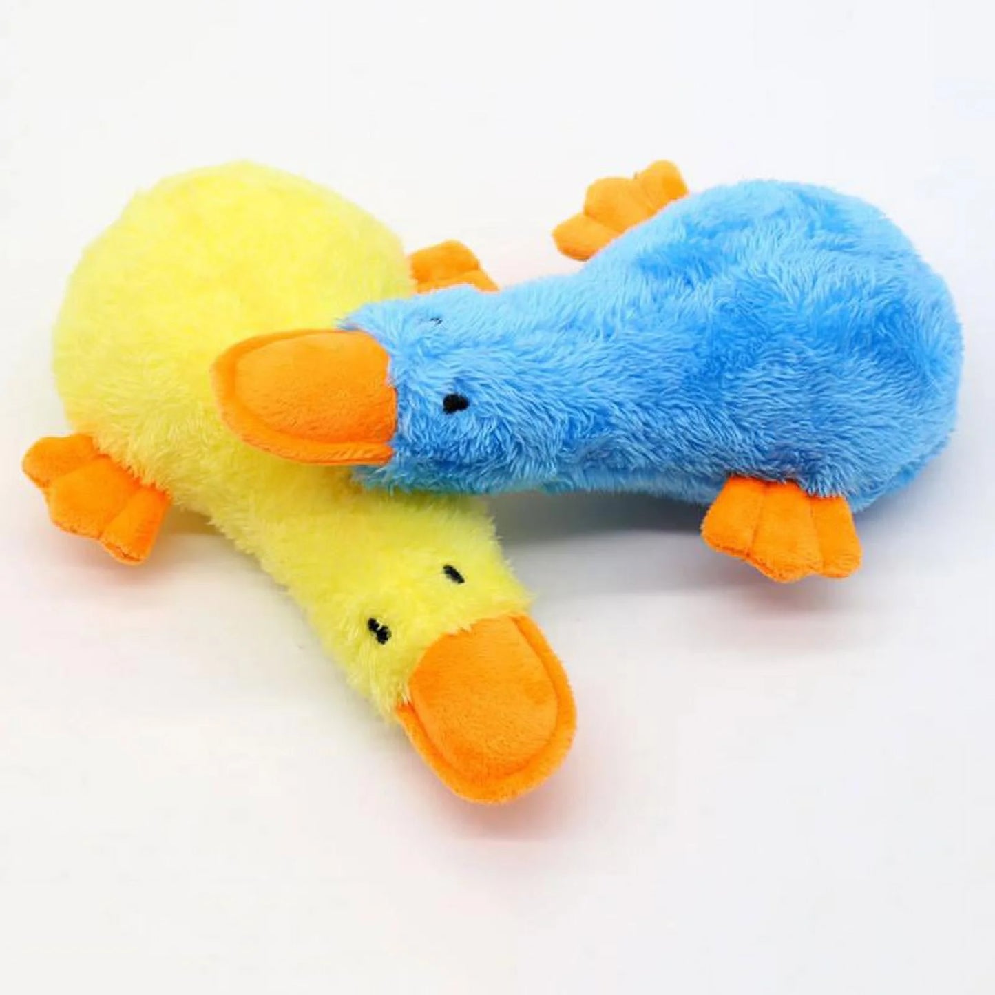 Dog Plush Squeak Toys Stuffed Puppy Chew Toy Pet Supplies Duck-Shape Toy