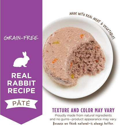 Original Grain Free Real Rabbit Recipe Natural Wet Canned Cat Food by , 5.5 Oz. Cans (Case of 12)